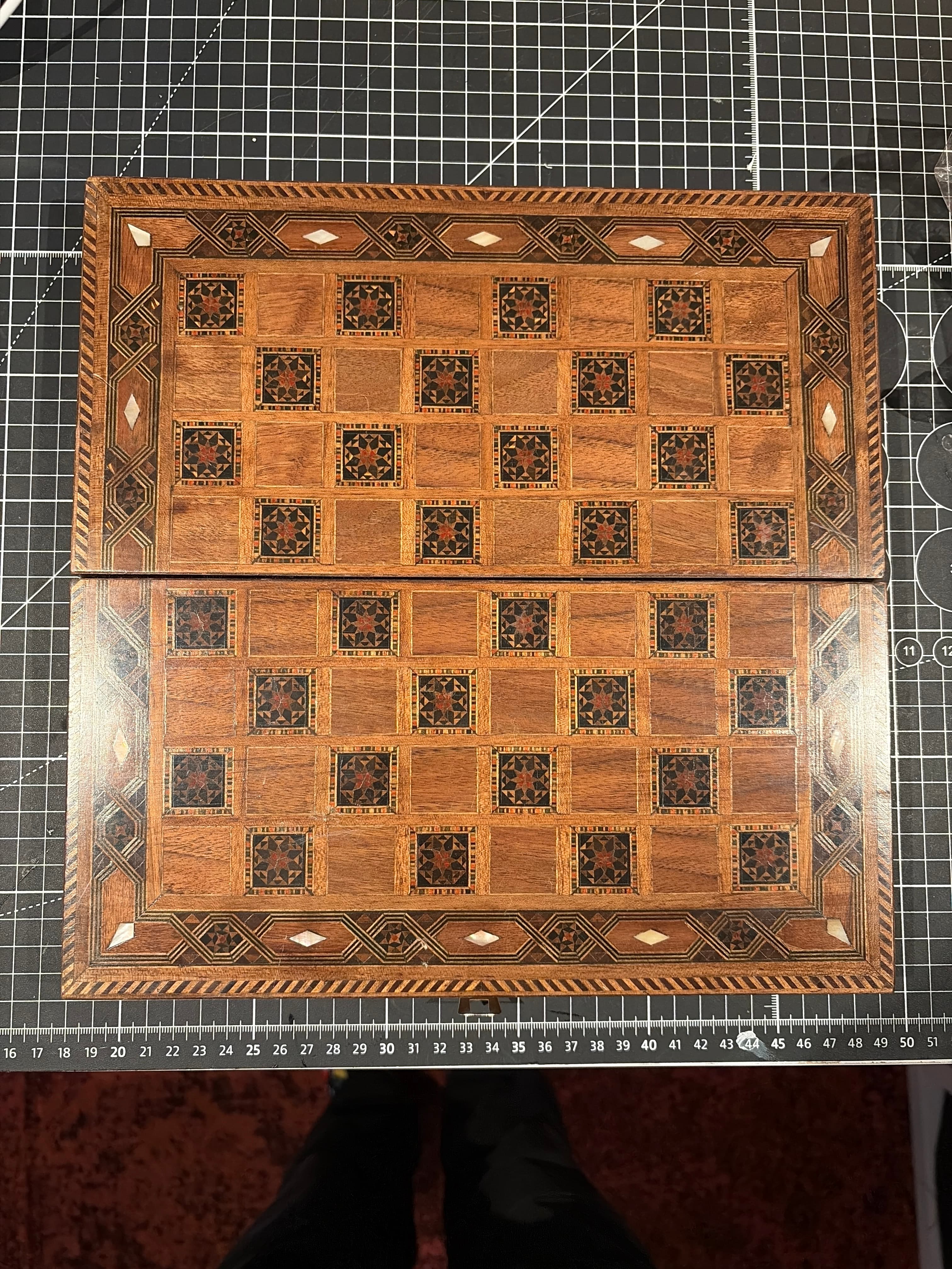 Chess and backgammon board