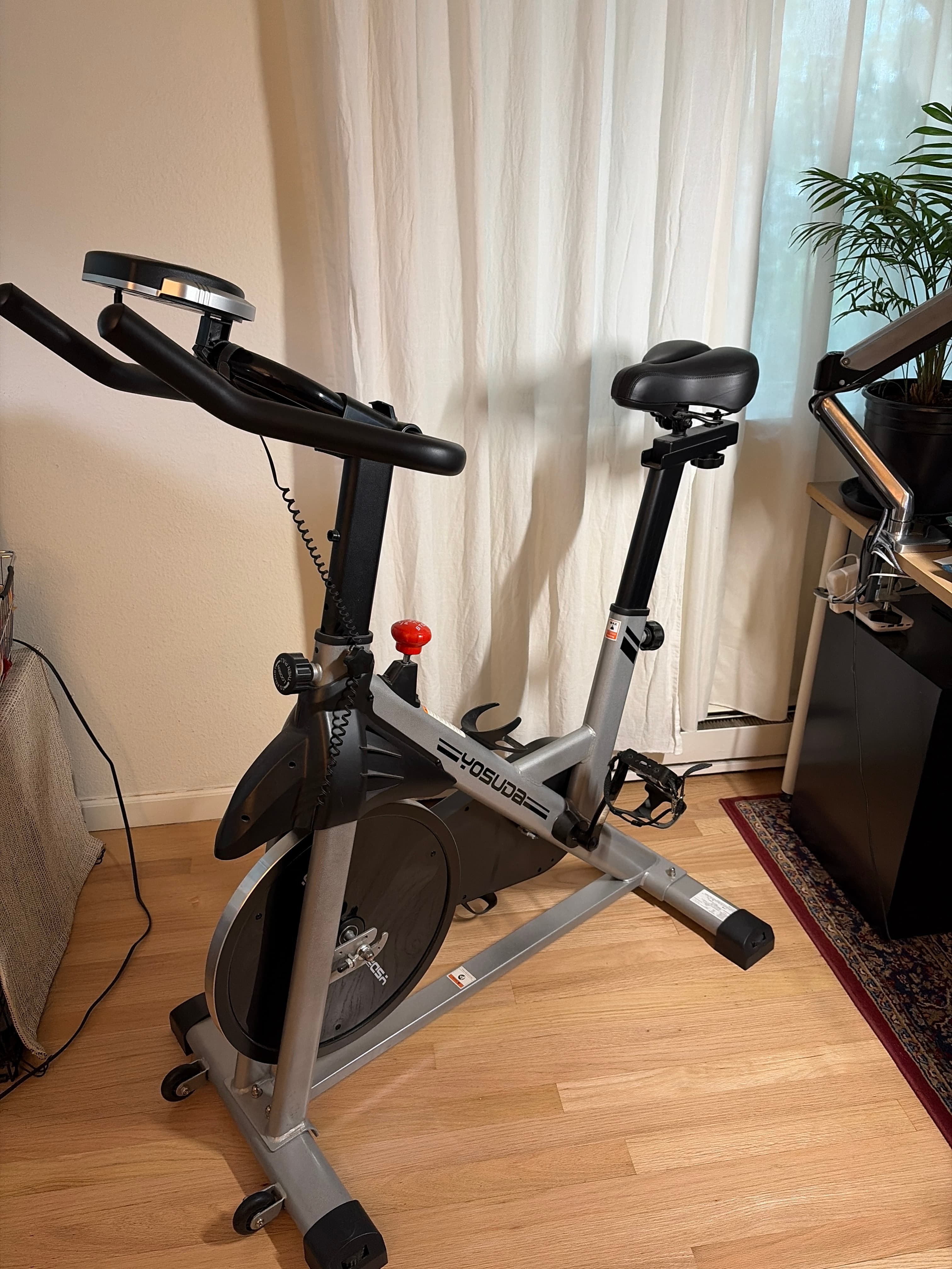 Yosuda magnetic resistance controlled spin bike and 3 1/2 gm of golden teachers