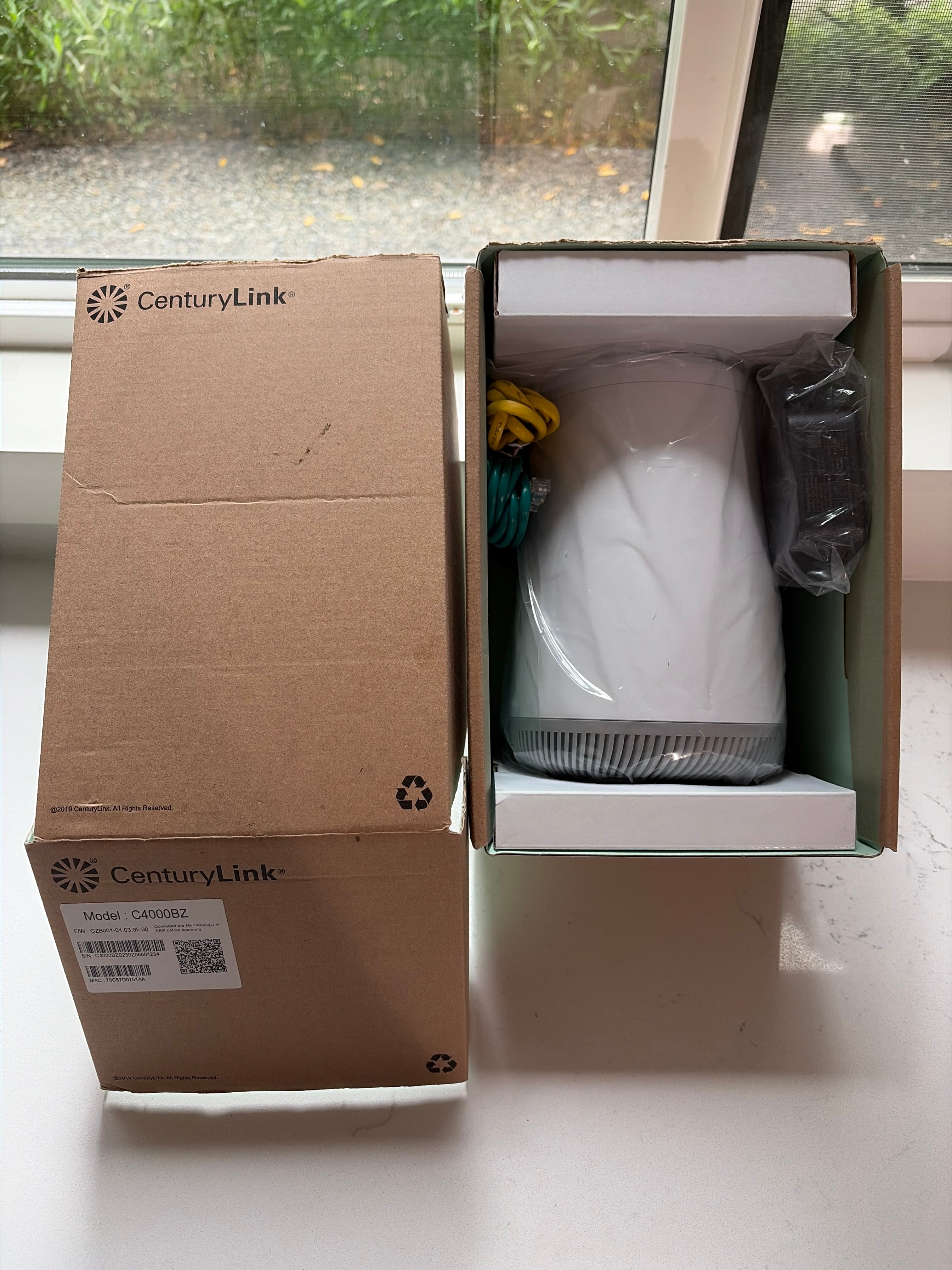 C400bz centuryLink, router